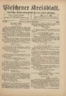 Pleschener Kreisblatt: Amtliches Publicationsblatt f&uuml;r den Kreis Pleschen 1901.11.09 Jg.49 Nr90
