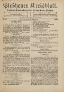 Pleschener Kreisblatt: Amtliches Publicationsblatt f&uuml;r den Kreis Pleschen 1901.12.07 Jg.49 Nr98