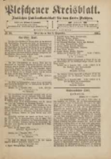 Pleschener Kreisblatt: Amtliches Publicationsblatt für den Kreis Pleschen 1901.12.07 Jg.49 Nr98
