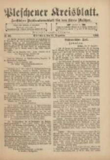 Pleschener Kreisblatt: Amtliches Publicationsblatt f&uuml;r den Kreis Pleschen 1901.12.11 Jg.49 Nr99