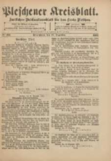 Pleschener Kreisblatt: Amtliches Publicationsblatt f&uuml;r den Kreis Pleschen 1901.12.14 Jg.49 Nr100