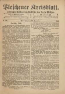 Pleschener Kreisblatt: Amtliches Publicationsblatt f&uuml;r den Kreis Pleschen 1901.12.28 Jg.49 Nr104