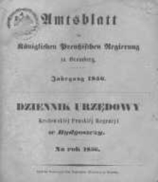 Amtsblatt der K&ouml;niglichen Preussischen Regierung zu Bromberg. 1856.01.04 No.1