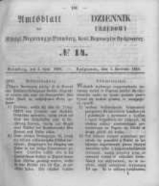 Amtsblatt der Königlichen Preussischen Regierung zu Bromberg. 1856.04.04 No.14