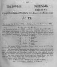 Amtsblatt der K&ouml;niglichen Preussischen Regierung zu Bromberg. 1856.04.25 No.17
