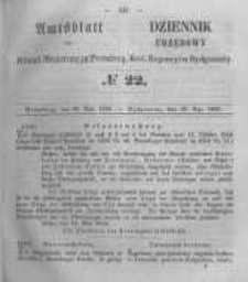 Amtsblatt der K&ouml;niglichen Preussischen Regierung zu Bromberg. 1856.05.30 No.22