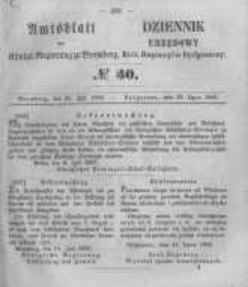 Amtsblatt der K&ouml;niglichen Preussischen Regierung zu Bromberg. 1856.07.25 No.30