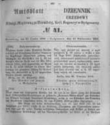 Amtsblatt der Königlichen Preussischen Regierung zu Bromberg. 1856.10.10 No.41