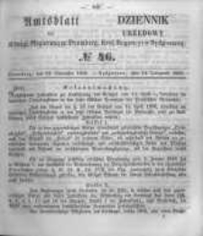 Amtsblatt der K&ouml;niglichen Preussischen Regierung zu Bromberg. 1856.11.14 No.46