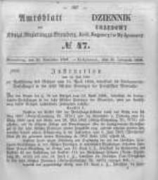 Amtsblatt der K&ouml;niglichen Preussischen Regierung zu Bromberg. 1856.11.21 No.47