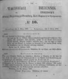Amtsblatt der K&ouml;niglichen Preussischen Regierung zu Bromberg. 1857.03.06 No.10