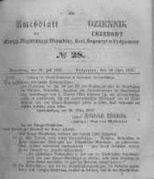 Amtsblatt der K&ouml;niglichen Preussischen Regierung zu Bromberg. 1857.07.10 No.28