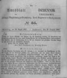 Amtsblatt der K&ouml;niglichen Preussischen Regierung zu Bromberg. 1857.08.28 No.35