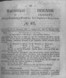 Amtsblatt der K&ouml;niglichen Preussischen Regierung zu Bromberg. 1857.09.11 No.37