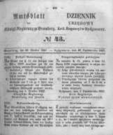 Amtsblatt der K&ouml;niglichen Preussischen Regierung zu Bromberg. 1857.10.23 No.43
