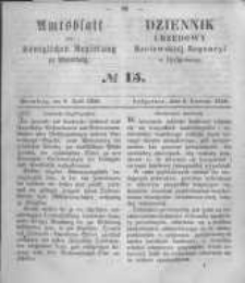 Amtsblatt der Königlichen Preussischen Regierung zu Bromberg. 1858.04.09 No.15