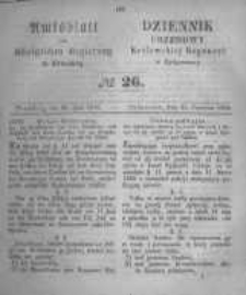 Amtsblatt der K&ouml;niglichen Preussischen Regierung zu Bromberg. 1858.06.25 No.26