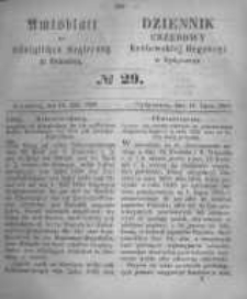 Amtsblatt der K&ouml;niglichen Preussischen Regierung zu Bromberg. 1858.07.16 No.29