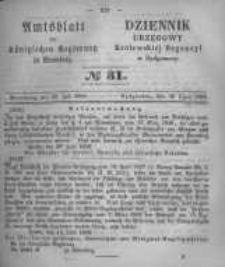 Amtsblatt der K&ouml;niglichen Preussischen Regierung zu Bromberg. 1858.07.30 No.31