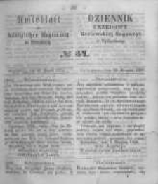 Amtsblatt der K&ouml;niglichen Preussischen Regierung zu Bromberg. 1858.08.20 No.34
