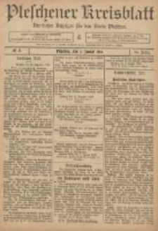 Pleschener Kreisblatt: Amtlicher Anzeiger f&uuml;r den Kreis Pleschen 1906.01.06 Jg.54 Nr2
