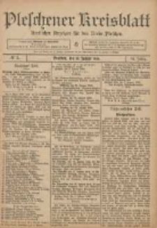 Pleschener Kreisblatt: Amtlicher Anzeiger f&uuml;r den Kreis Pleschen 1906.01.10 Jg.54 Nr3