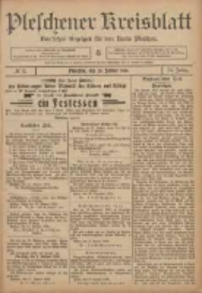 Pleschener Kreisblatt: Amtlicher Anzeiger f&uuml;r den Kreis Pleschen 1906.01.20 Jg.54 Nr6