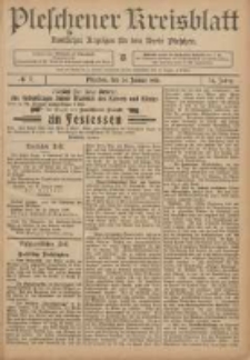Pleschener Kreisblatt: Amtlicher Anzeiger für den Kreis Pleschen 1906.01.24 Jg.54 Nr7