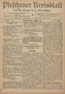 Pleschener Kreisblatt: Amtlicher Anzeiger f&uuml;r den Kreis Pleschen 1906.01.31 Jg.54 Nr9