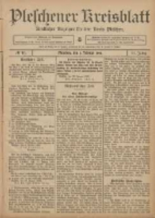 Pleschener Kreisblatt: Amtlicher Anzeiger f&uuml;r den Kreis Pleschen 1906.02.03 Jg.54 Nr10