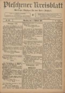 Pleschener Kreisblatt: Amtlicher Anzeiger f&uuml;r den Kreis Pleschen 1906.02.10 Jg.54 Nr12