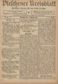 Pleschener Kreisblatt: Amtlicher Anzeiger f&uuml;r den Kreis Pleschen 1906.02.17 Jg.54 Nr14