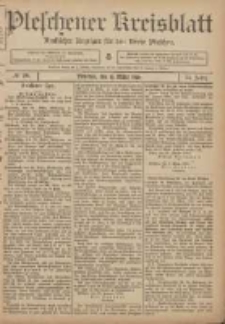 Pleschener Kreisblatt: Amtlicher Anzeiger f&uuml;r den Kreis Pleschen 1906.03.10 Jg.54 Nr20