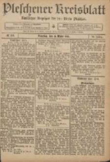 Pleschener Kreisblatt: Amtlicher Anzeiger f&uuml;r den Kreis Pleschen 1906.03.21 Jg.54 Nr23