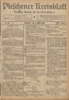 Pleschener Kreisblatt: Amtlicher Anzeiger für den Kreis Pleschen 1906.03.25 Jg.54 Nr25