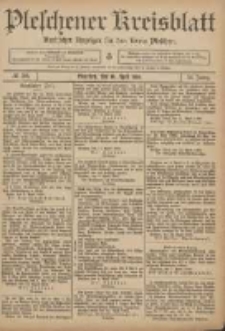 Pleschener Kreisblatt: Amtlicher Anzeiger für den Kreis Pleschen 1906.04.14 Jg.54 Nr30