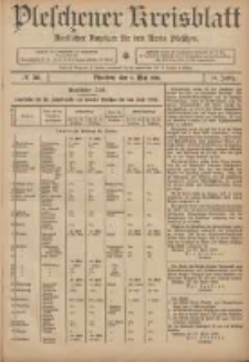 Pleschener Kreisblatt: Amtlicher Anzeiger für den Kreis Pleschen 1906.05.02 Jg.54 Nr35