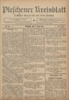Pleschener Kreisblatt: Amtlicher Anzeiger f&uuml;r den Kreis Pleschen 1906.05.09 Jg.54 Nr37