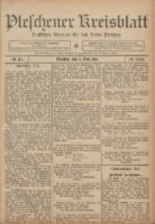 Pleschener Kreisblatt: Amtlicher Anzeiger für den Kreis Pleschen 1906.05.09 Jg.54 Nr37