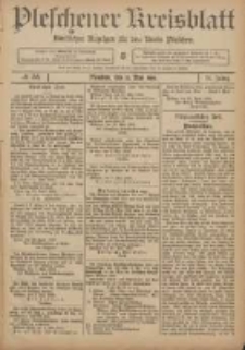 Pleschener Kreisblatt: Amtlicher Anzeiger f&uuml;r den Kreis Pleschen 1906.05.12 Jg.54 Nr38