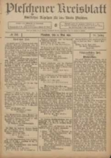 Pleschener Kreisblatt: Amtlicher Anzeiger für den Kreis Pleschen 1906.05.12 Jg.54 Nr38