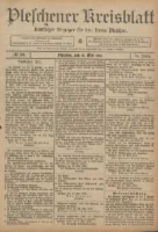 Pleschener Kreisblatt: Amtlicher Anzeiger f&uuml;r den Kreis Pleschen 1906.05.16 Jg.54 Nr39