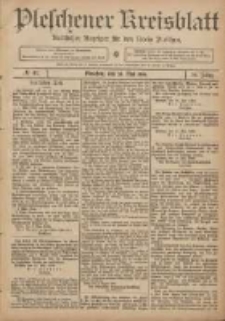 Pleschener Kreisblatt: Amtlicher Anzeiger f&uuml;r den Kreis Pleschen 1906.05.23 Jg.54 Nr41