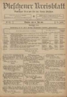 Pleschener Kreisblatt: Amtlicher Anzeiger f&uuml;r den Kreis Pleschen 1906.05.30 Jg.54 Nr43