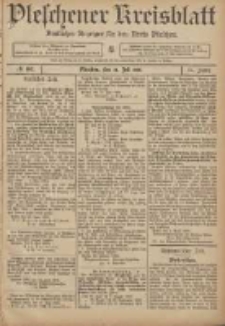 Pleschener Kreisblatt: Amtlicher Anzeiger f&uuml;r den Kreis Pleschen 1906.07.14 Jg.54 Nr56