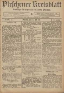 Pleschener Kreisblatt: Amtlicher Anzeiger für den Kreis Pleschen 1906.07.14 Jg.54 Nr56