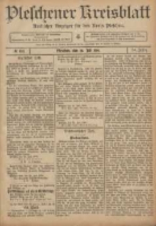 Pleschener Kreisblatt: Amtlicher Anzeiger f&uuml;r den Kreis Pleschen 1906.07.28 Jg.54 Nr60