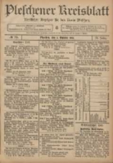 Pleschener Kreisblatt: Amtlicher Anzeiger f&uuml;r den Kreis Pleschen 1906.10.03 Jg.54 Nr79