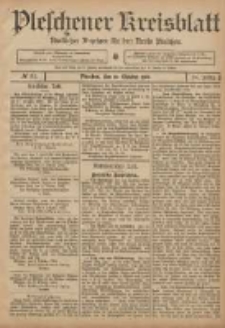 Pleschener Kreisblatt: Amtlicher Anzeiger f&uuml;r den Kreis Pleschen 1906.10.10 Jg.54 Nr81
