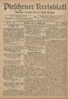 Pleschener Kreisblatt: Amtlicher Anzeiger für den Kreis Pleschen 1906.10.10 Jg.54 Nr81